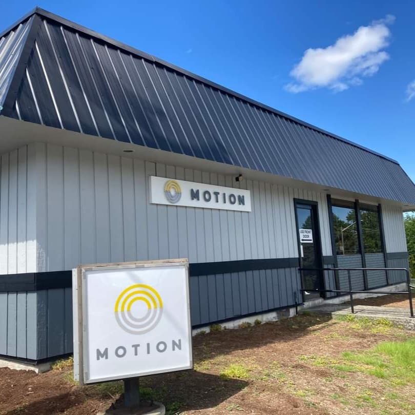 Motion Courtenay location side of building with staff entrance