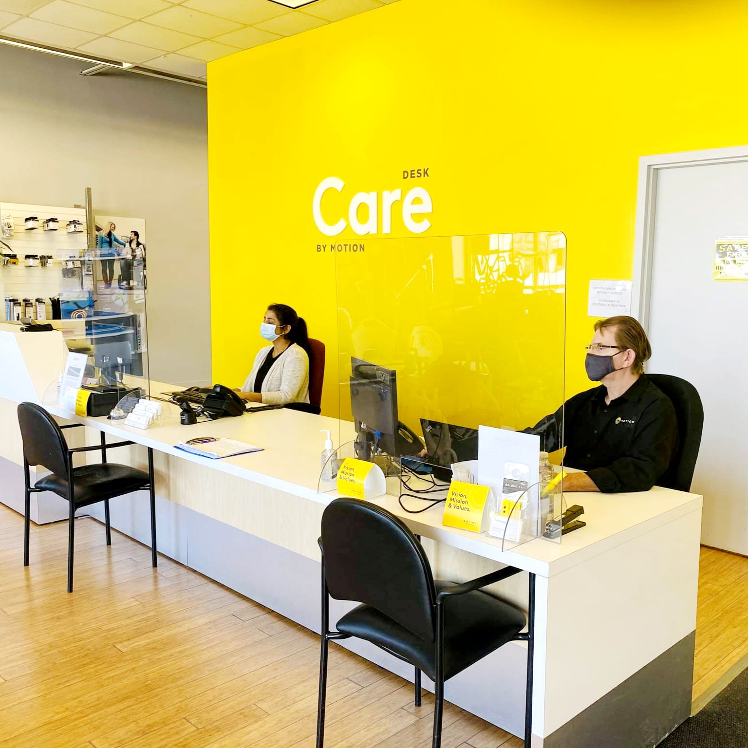 Mississauga care desk with team