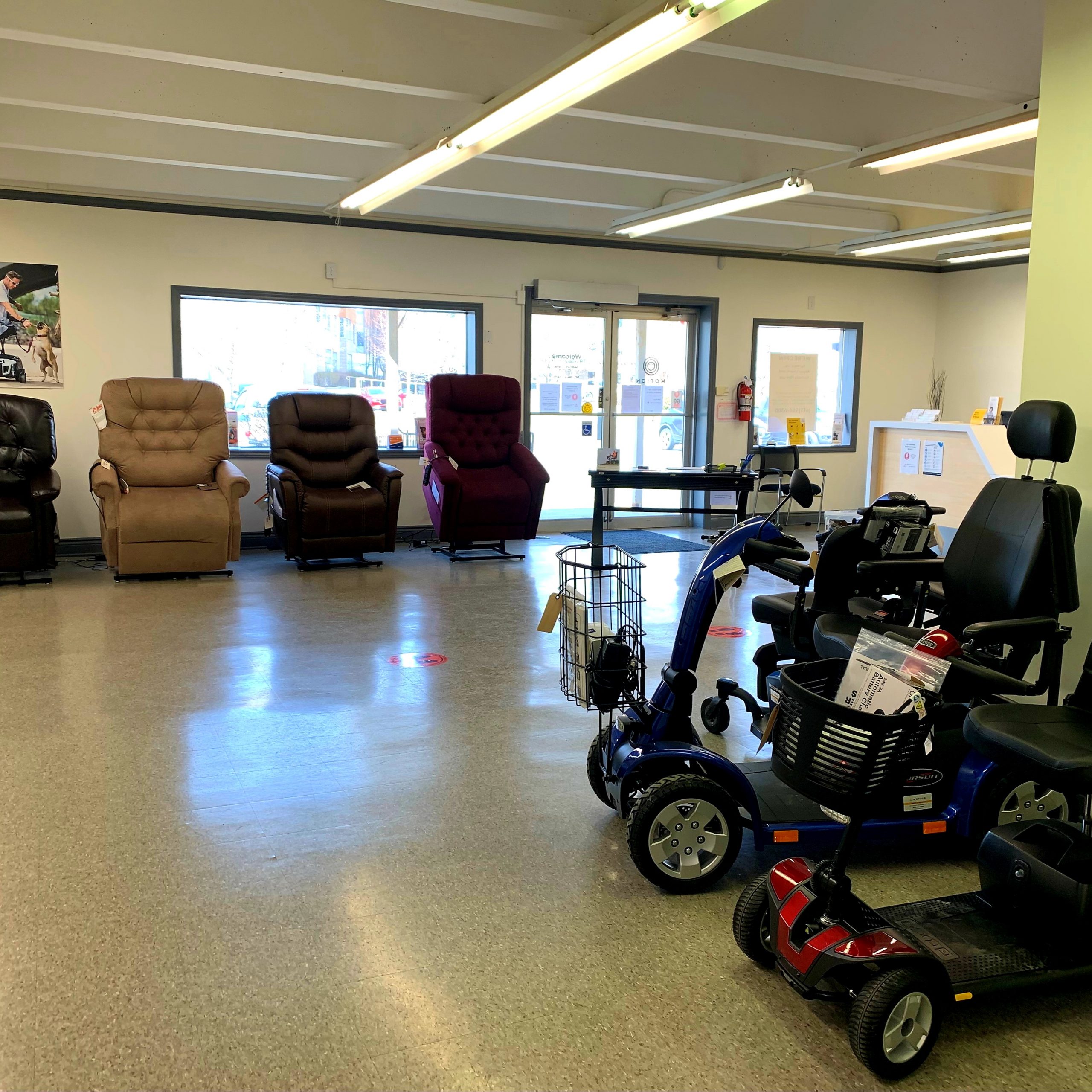 Bellville showroom - mobility scooters and power lift recliners