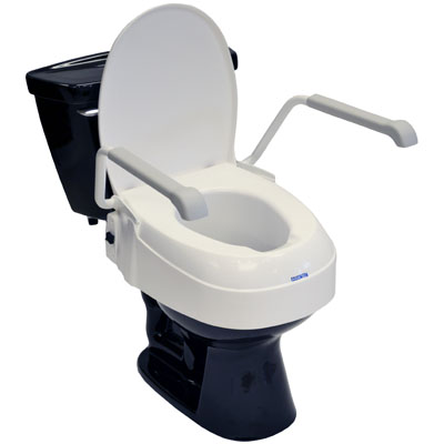A900 Toilet Seat Raiser with Lid & Armrests