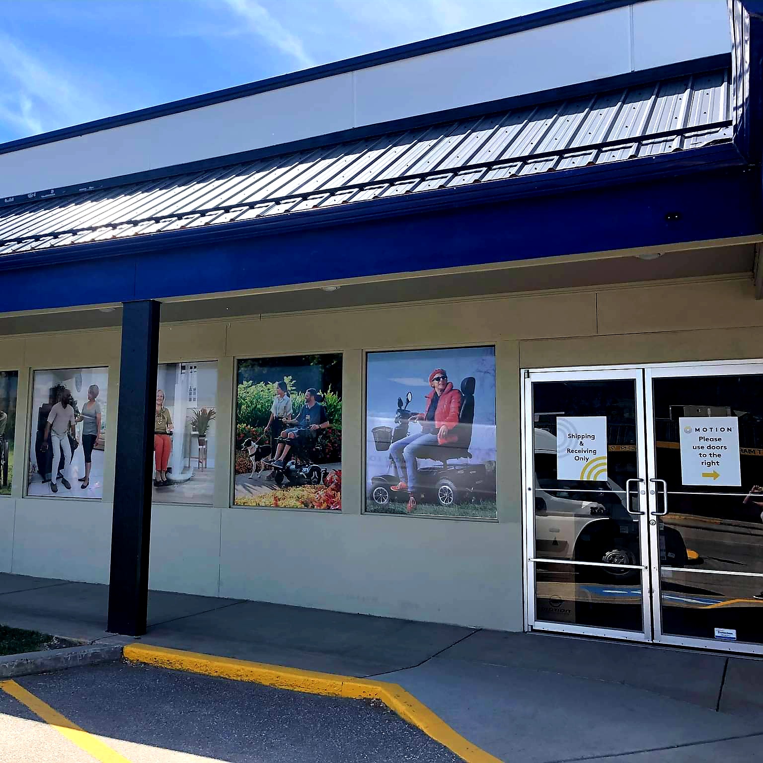 Vernon storefront entrance