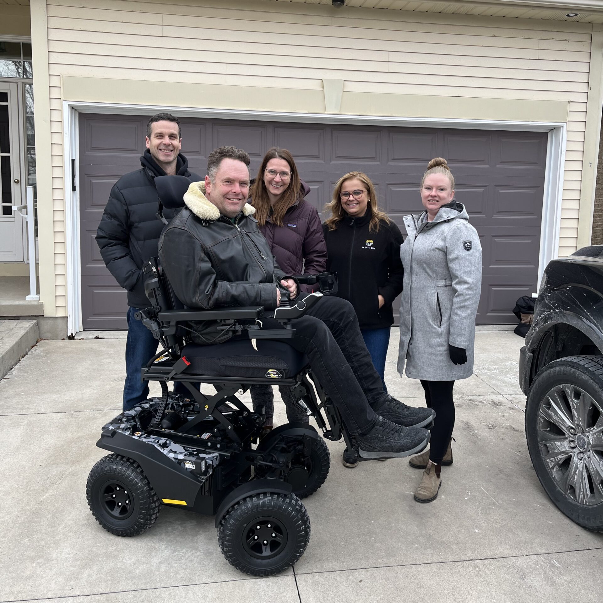 Matt’s new Quantum Outback All-Terrain Power Wheelchair